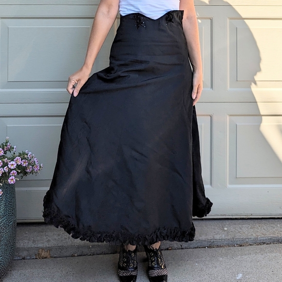EDWARDIAN MAXI SKIRT high waist XXS - Picture 3 of 10